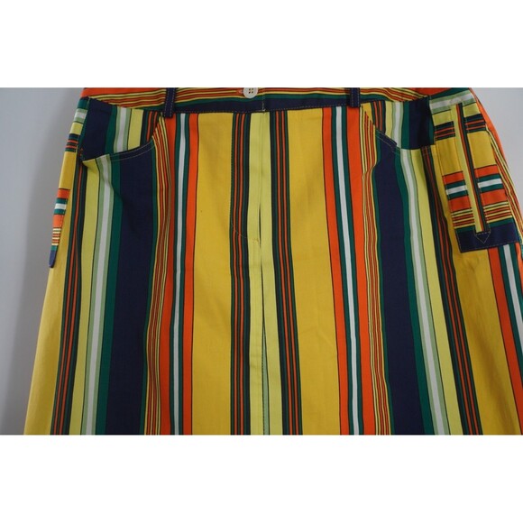 Harve Benard Multicolor Striped Knee Length Pencil Skirt Preppy Mod Retro Sz 12 - Picture 4 of 16